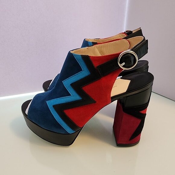 Brand new! Isa Tapia Multi-color Platform Star Heels - Picture 7 of 7